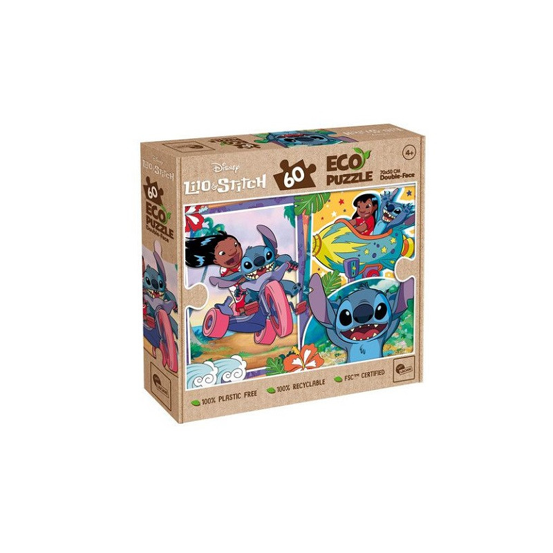 Lisciani puzzle eko dwustronne Stitch 60el 11183