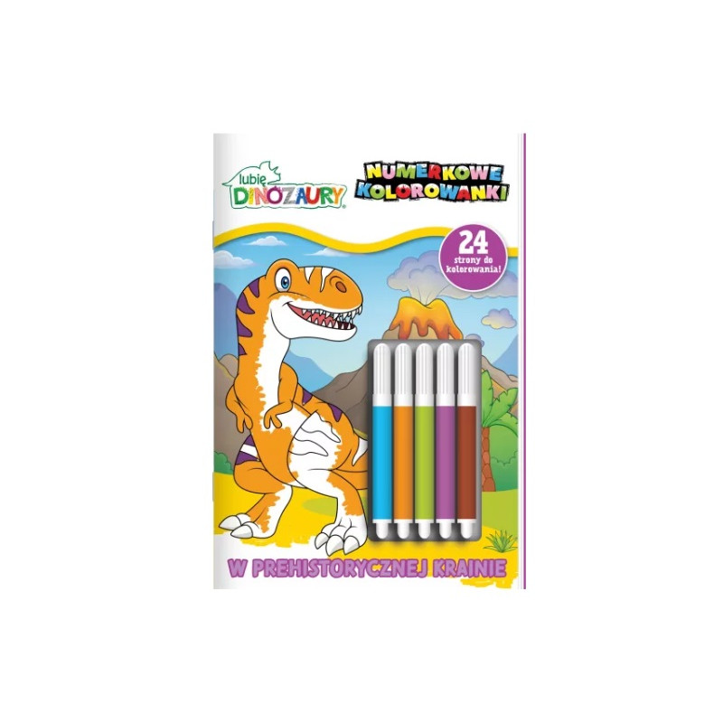 Lubię Dinozaury Num.kolor. W prehist.krainie 29303
