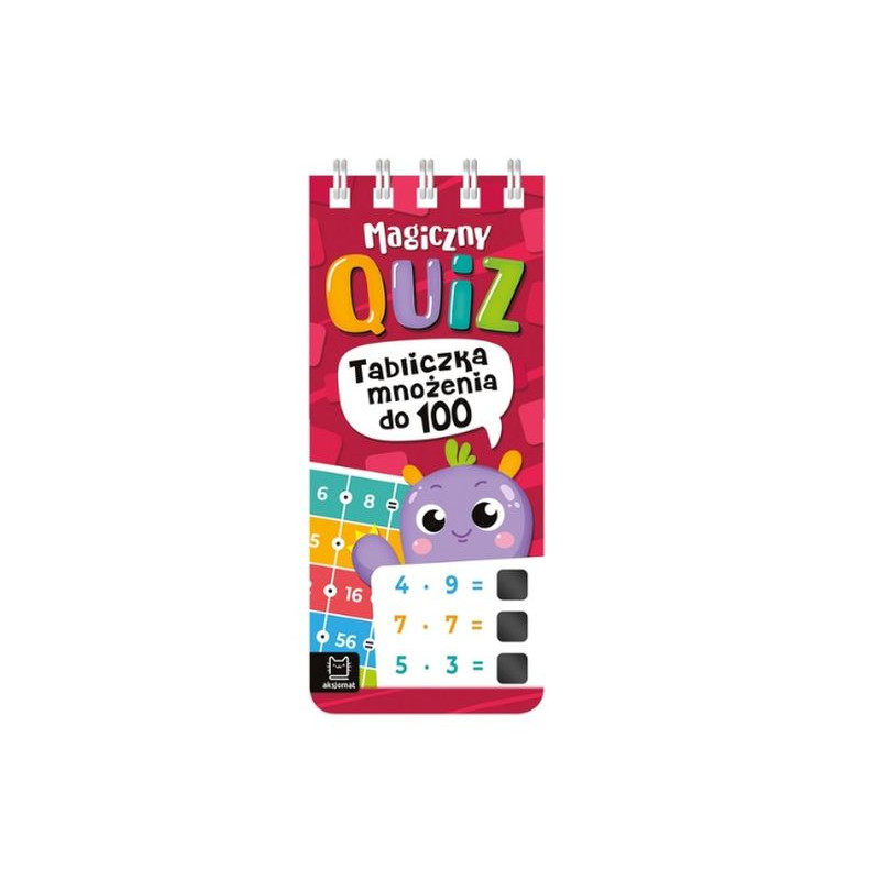 Magiczny quiz.Tabliczka mnoż.do 100 spirala 40683