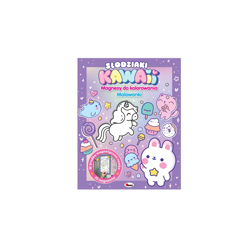 Magnesy do kolorowania Słodziaki Kawaii 15925