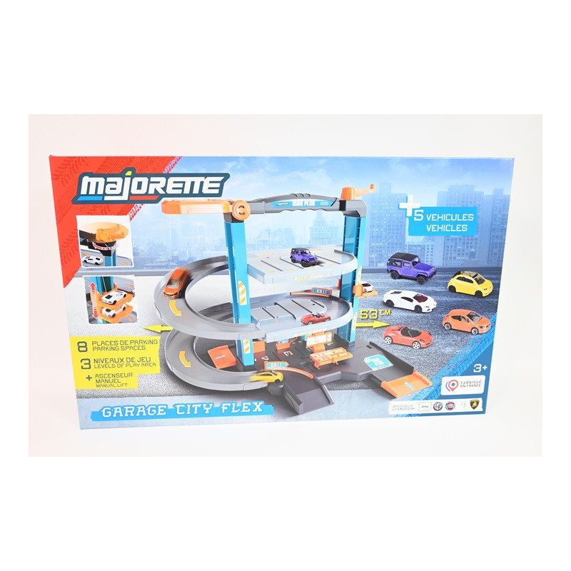 Majorette garaż City Flex z 5pojazdami 300-9001