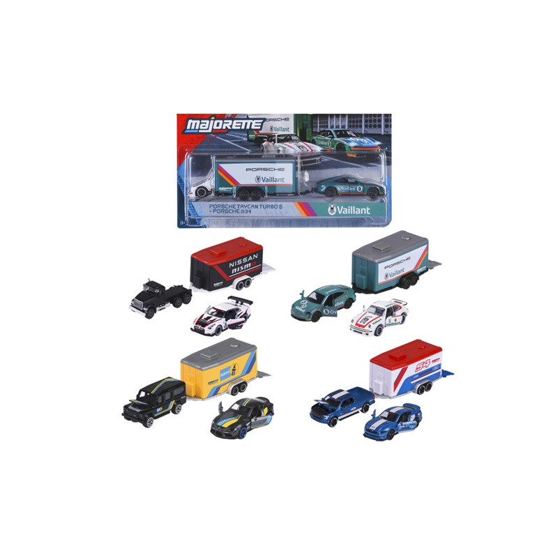 Majorette Racing Deluxe przyczepy 4rodz 200-3001