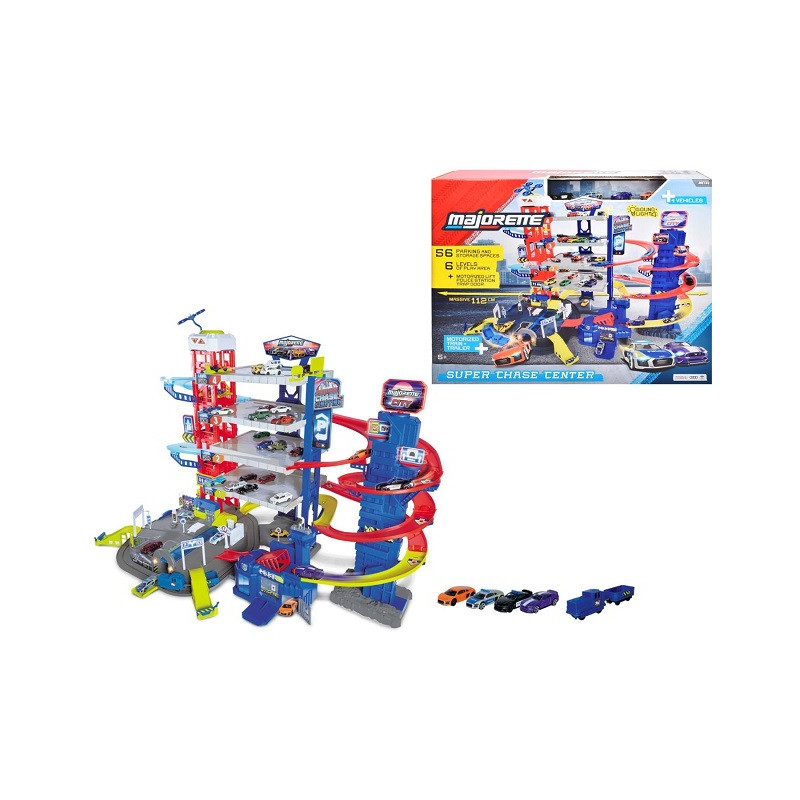 Majorette Super Centrum pościgu+5 aut 200-9000