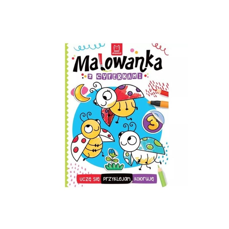 Malowanka z cyferkami Uczę się, przyklejam...39082