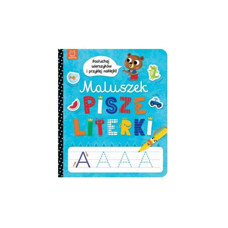 Maluszek pisze literki Posłuchaj wierszyków 39372