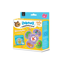 Mały miś to lubi! Zabawy logop.Układanki+ksi.40850