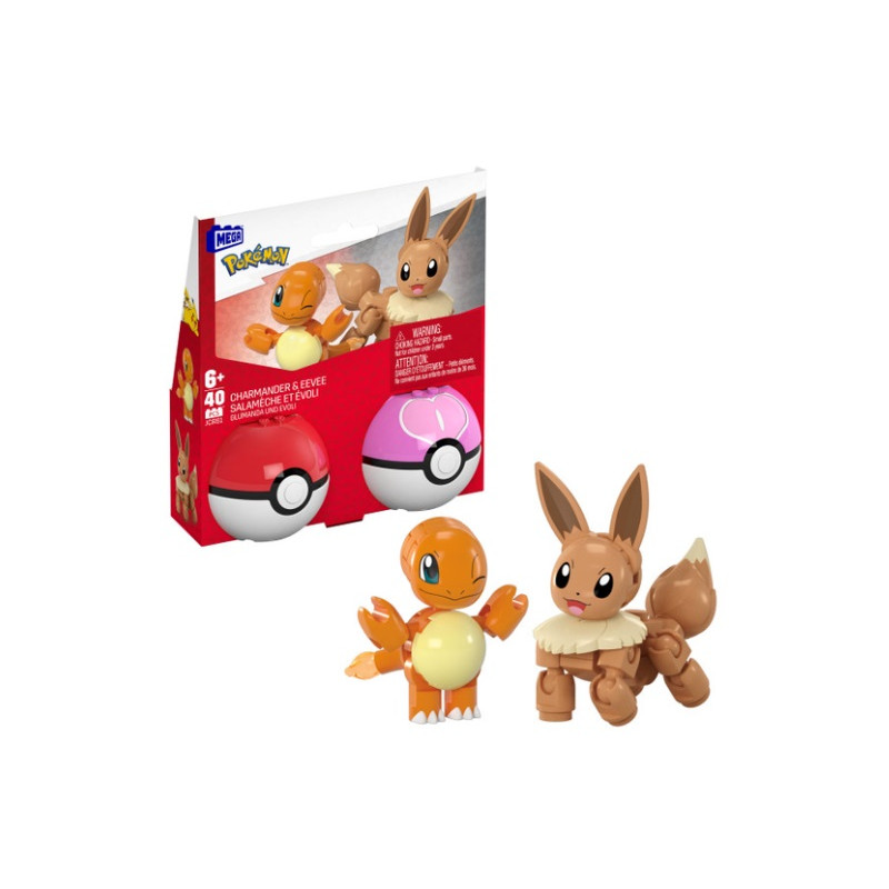 MEGA Pokemon Pokeball Eevee+Charmander JCR81