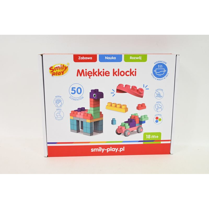 Miękkie klocki 50el SmilyPlay SP84943 49436