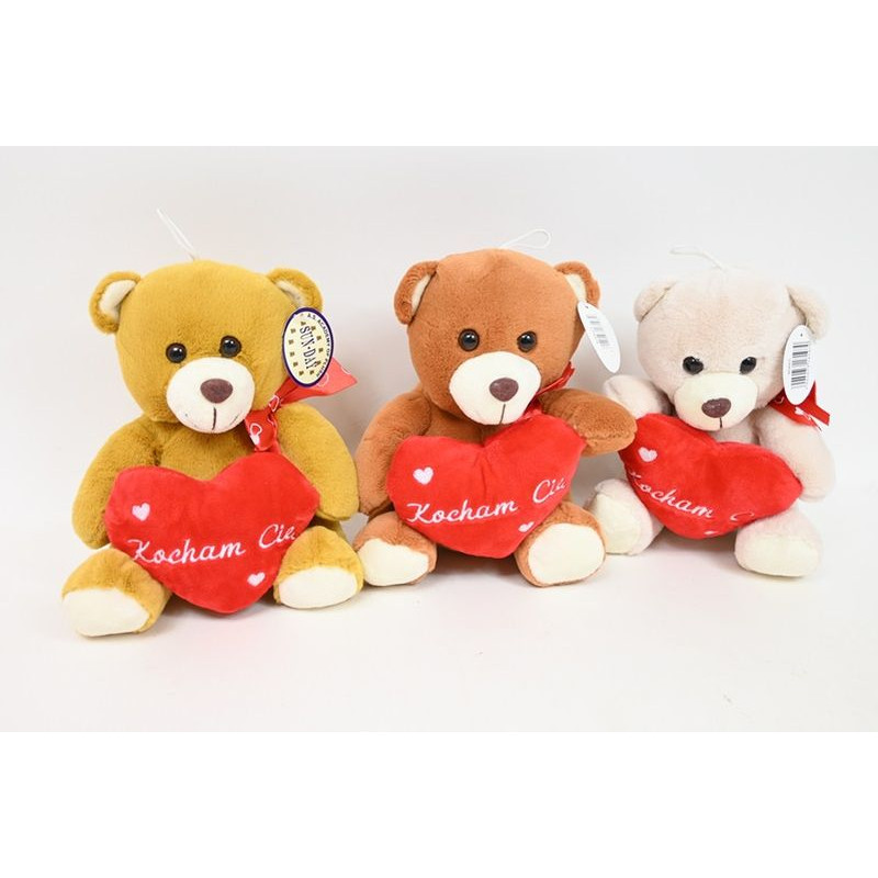 Miś M-3663 4kol Kocham Cię 20cm 161970