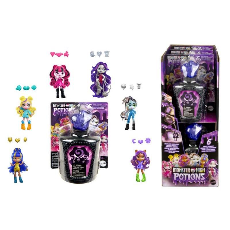 MONSTER HIGH Eliksiry minilalka S1 mix HYB10 /6