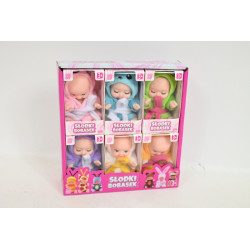 Lalka Natalia mini bobas 6szt/disp 165726