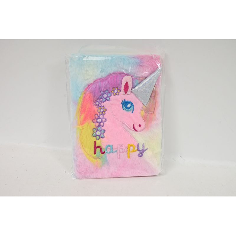 Notes pluszowy jednorożec 16x22 D43011-1 70455