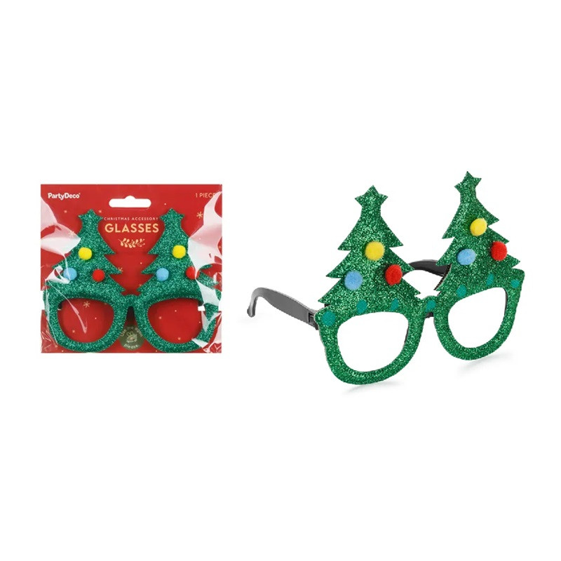 Okulary Świąteczne Choinki mix 91856