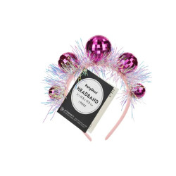 Opaska Kule Disco 17,5x17,5cm róż 94284