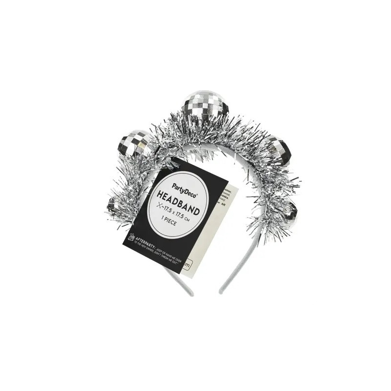 Opaska Kule Disco 17,5x17,5cm srebrny 94277