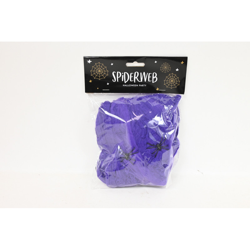 Pajęczyna Halloween fiolet 60g 77453