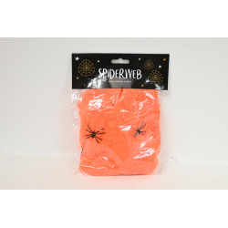 Pajęczyna Halloween pomarańcz, 60g 77446