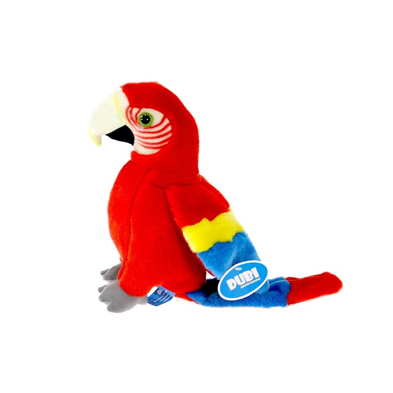Papuga czerwona 25cm 48754