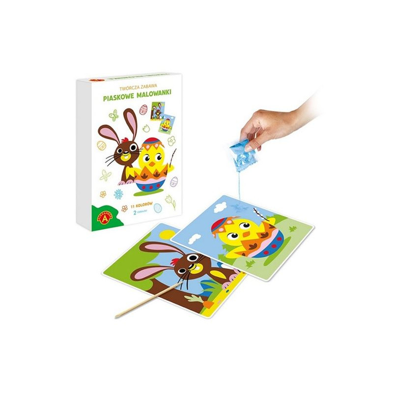 Piaskowe malow.wielkan.kurczaczek i zajączek 30631