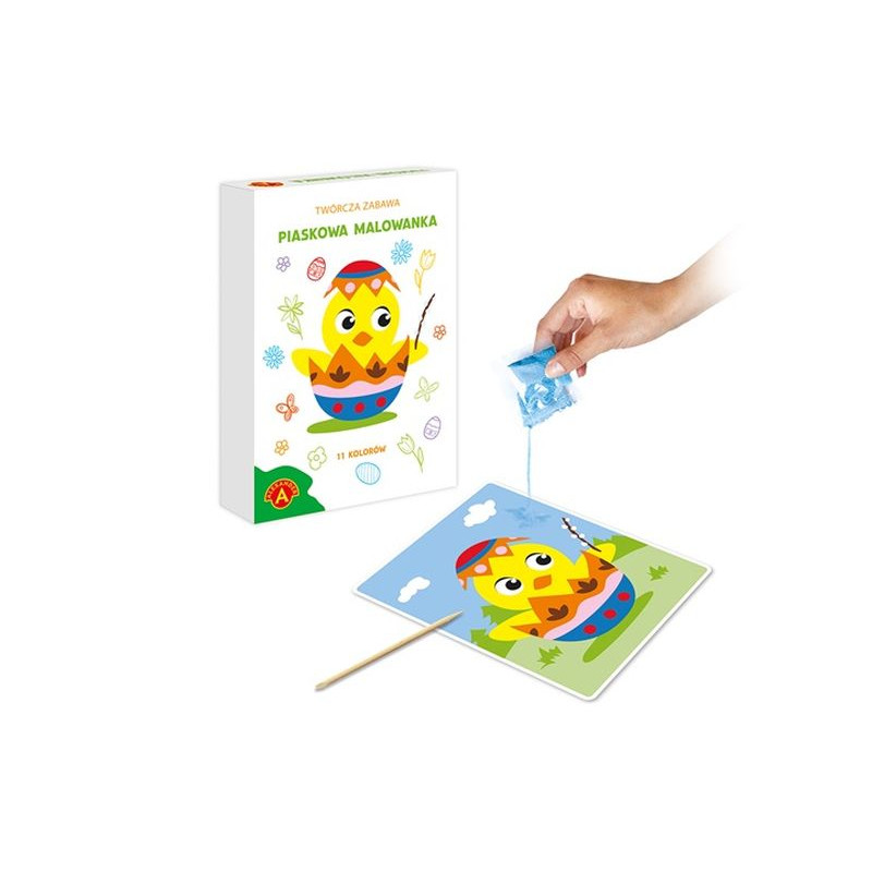 Piaskowe malowanki - wielkanocny kurczaczek 30617