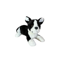 Pies boston terrier leżący 28cm 32164
