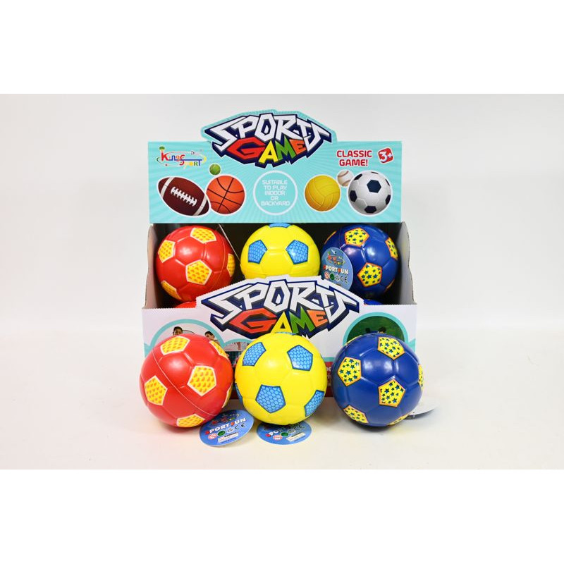 Piłeczka 10cm 3kol 12/disp 012107 86425