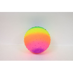 Piłka 9" tęczowa z kolcami D44406 63341