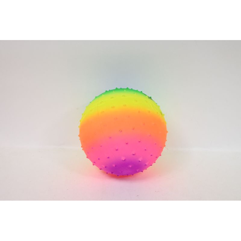 Piłka 9" tęczowa z kolcami D44406 63341