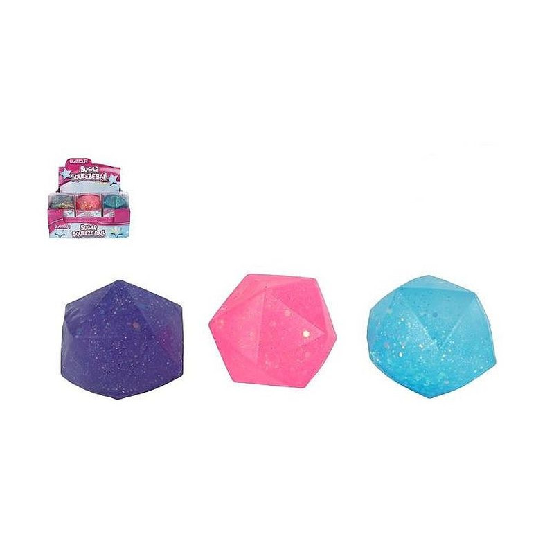 Piłka diament brokat do ściskania 621850 26491