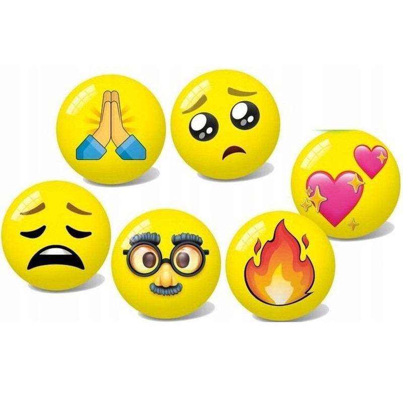 Piłka Emoji 23cm 6wz 34478 31599