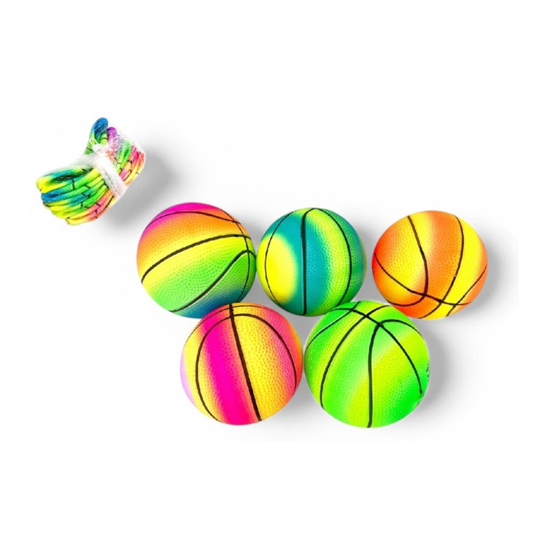 Piłka gumowa 6szt/siatka Z10337 81296