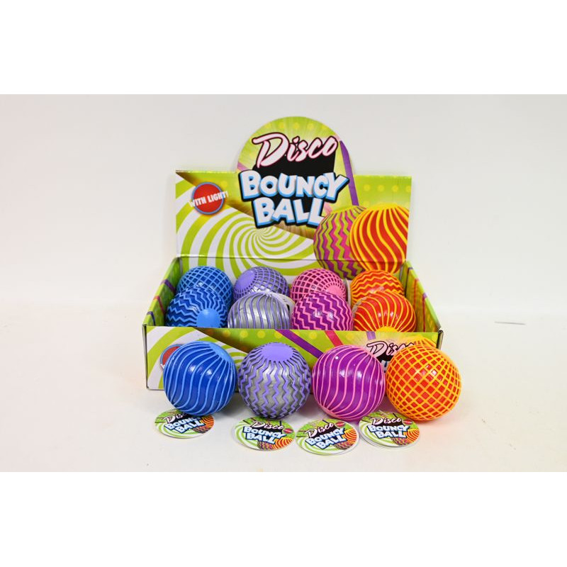 Piłka skacząca dyskot.św 6cm 4kol 621584 88232