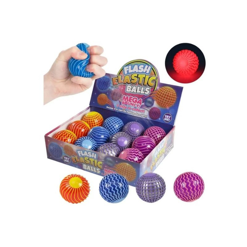 Piłka wzorki świecąca 4wz A-2165 19829