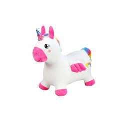 Pluszowy skoczek jednorożec z pompką 011171 73715