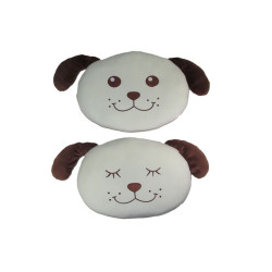 Poduszka P-3347 pies krem 2rodz mix 42cm 170590