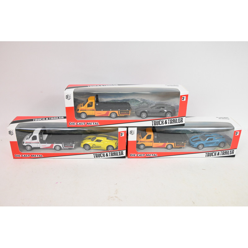 Pojazd metal laweta z autem M8818-2816 08988