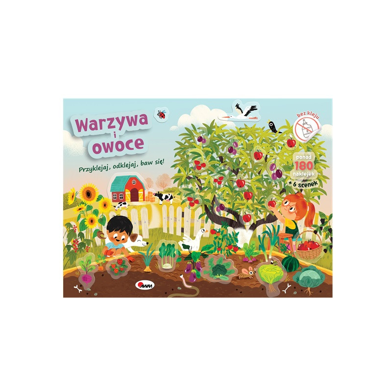 Przyklejaj odklejaj Baw się! Warzywa i owoce 15994