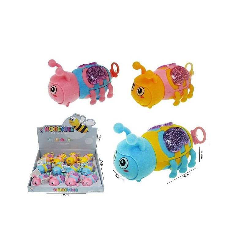 Pszczoła 10cm naciągana światło H13565 44409