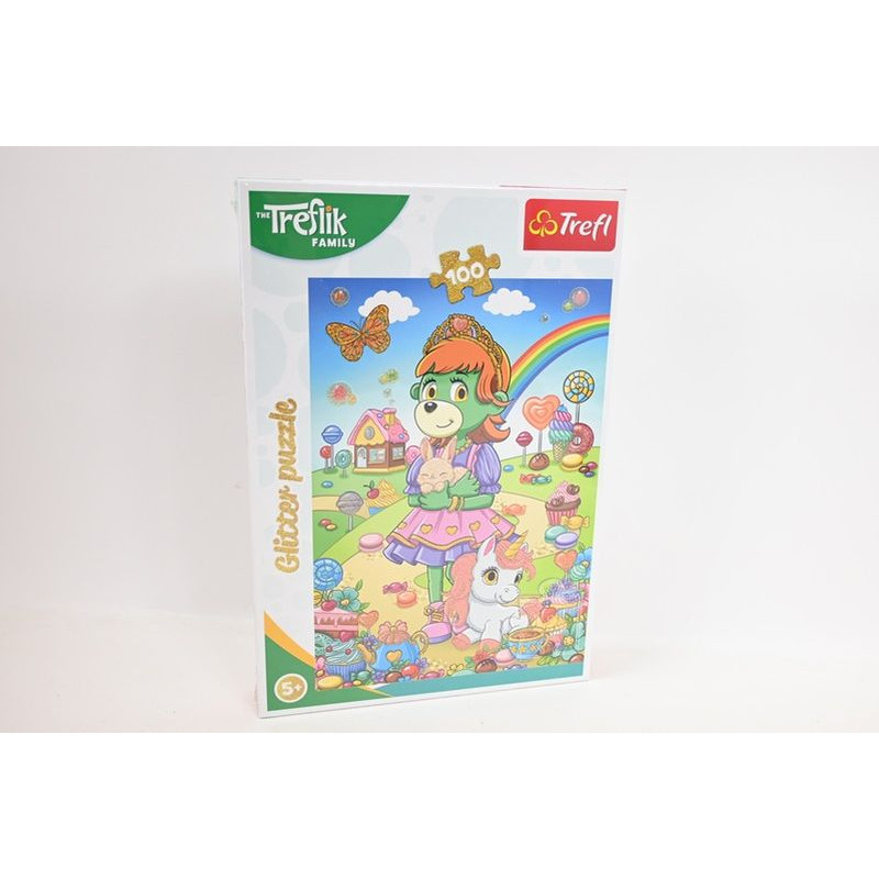 PUZZLE 100 Glitter Brokatowe Trefliki 14833