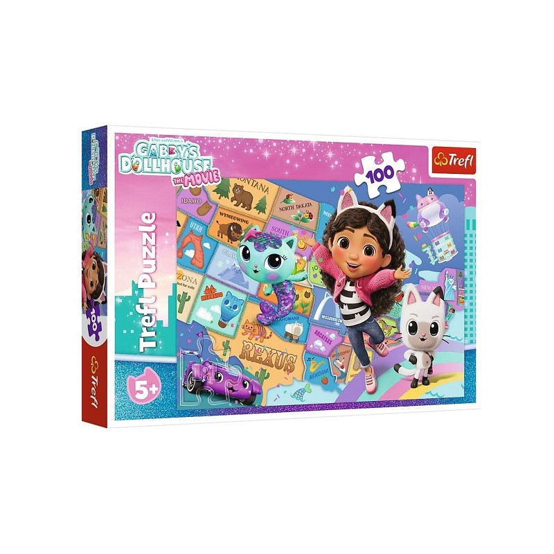 PUZZLE 100 Przyjaźń w kocim domku /Gabby_s 16515