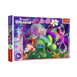 PUZZLE 100 Smok Diplodok i przyjaciele 16486