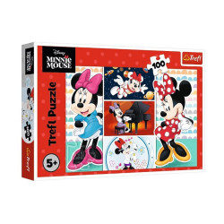 PUZZLE 100 Zabawna Minnie /Disney Minnie 16517