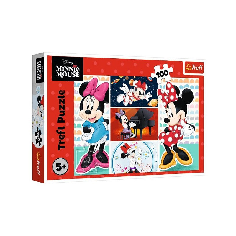 PUZZLE 100 Zabawna Minnie /Disney Minnie 16517