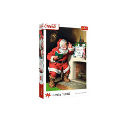 PUZZLE 1000 Coca-Cola Mikołaj przy kominku 10922
