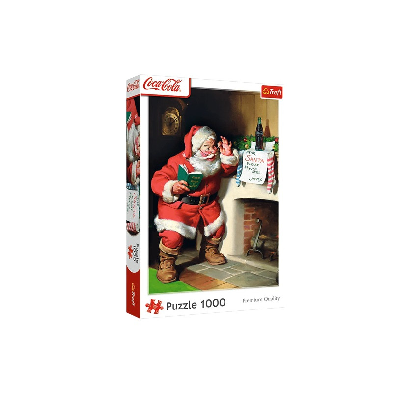 PUZZLE 1000 Coca-Cola Mikołaj przy kominku 10922