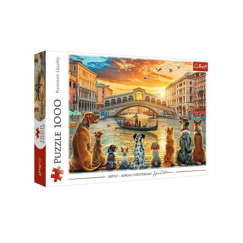 PUZZLE 1000 Pieski w Wenecji 10944