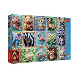 PUZZLE 1000 PremPlus TeaTime Szydełk.zwierz.12093