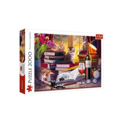 PUZZLE 2000 Koci wieczór 27126
