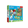PUZZLE 2w1+ memos Wesołe zabawy Smerf 93656