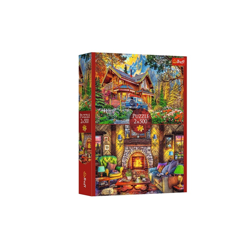 PUZZLE 2x500 Wycieczka w góry 37534